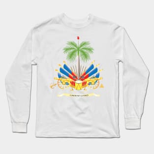 Haiti coat of arms T shirts, masks, tank tops ect.. Long Sleeve T-Shirt